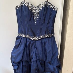 Camille La Vie Midnight Blue Embellished Midi Dress